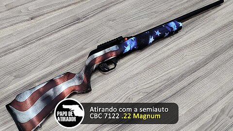 Atirando com a CBC 7122 .22 MAGNUM semiautomática