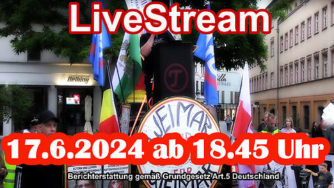 Live stream on 17.6.2024 from WEIMAR Reporting according to Basic Law Art.5