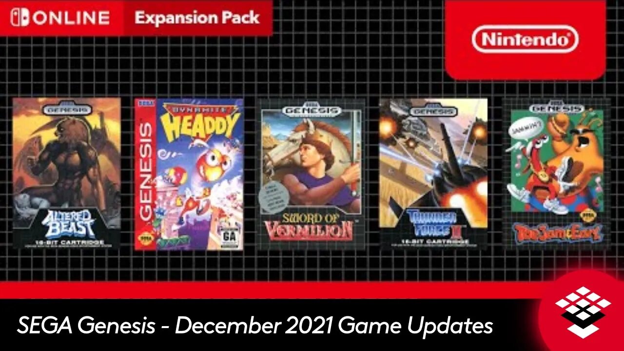 SEGA Genesis - December 2021 Game Updates | Nintendo Switch Online