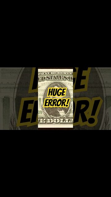 HUGE Dollar Bill Printing Mistake! #money