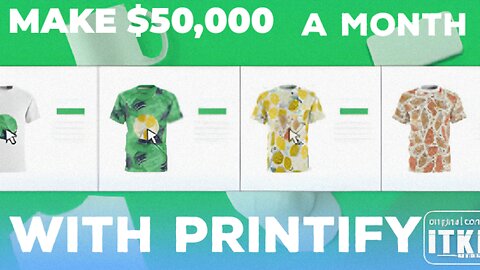 The easiest way to make money online using printify #print on demand