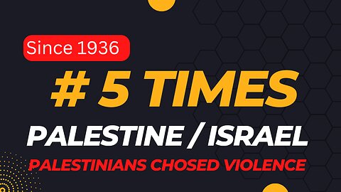 #5 TIMES PALESTINE REFUSED TO HAVE IT'S OWN STATE.