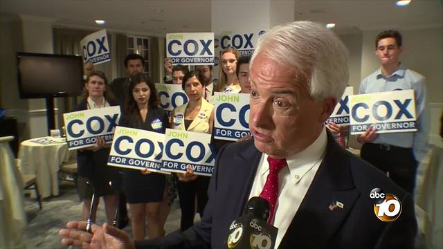 Rancho Santa Fe's John Cox talks about Trump endorsement