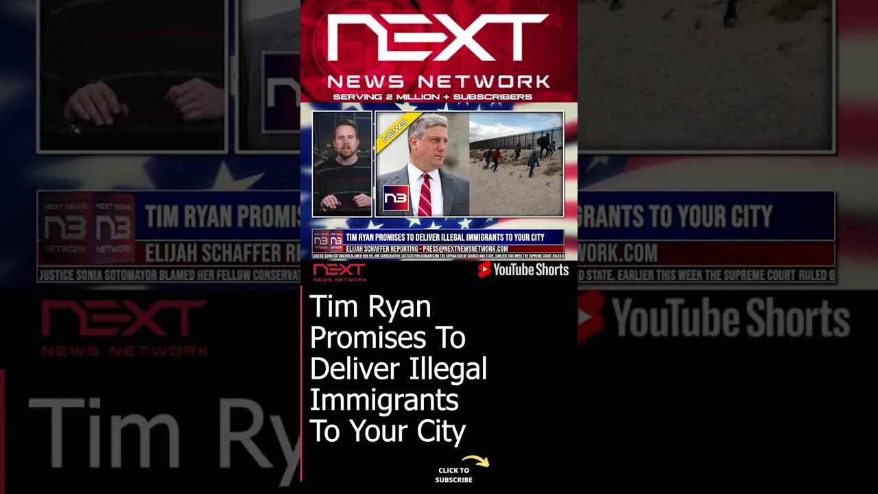 Tim Ryan Promises To Deliver Illegal Immigrants To Your City #shorts