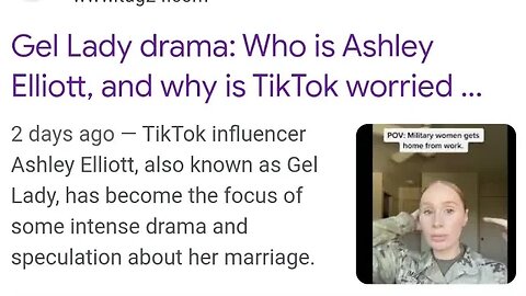 GEL LADY DRAMA TIKTOK Asley Elliott