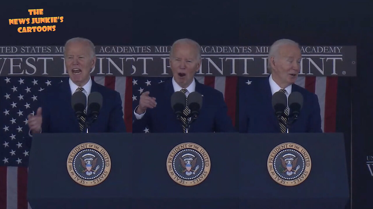 Biden Clown Show in West Point: "I was appointed to the Naval Academy, I wanted to play football... the fall he a tied, that fall he decided, look, I shouldn't get into this, probably... you can clap for that..."