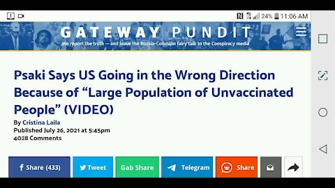 White House Says Unvaxxed Causing More Problems...