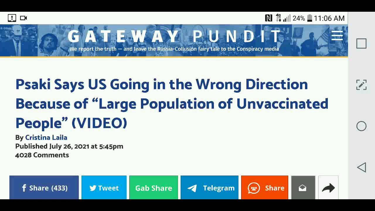 White House Says Unvaxxed Causing More Problems...