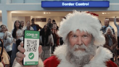 Santa gets double jabbed for Tesco