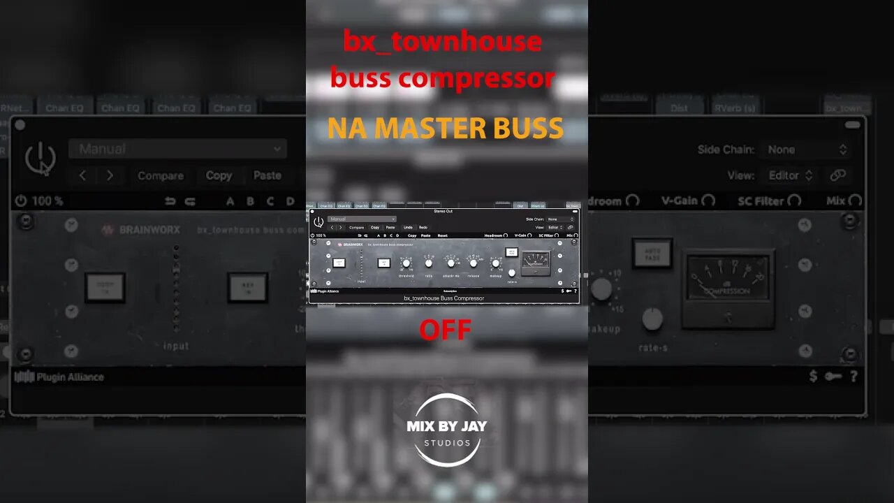 Mixagem-cola no Master Buss-bx_Townhouse buss compressor #mixagememasterização #pluginalliance