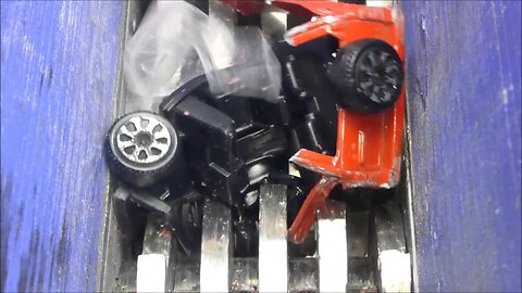 Shredding metal toy cars madness