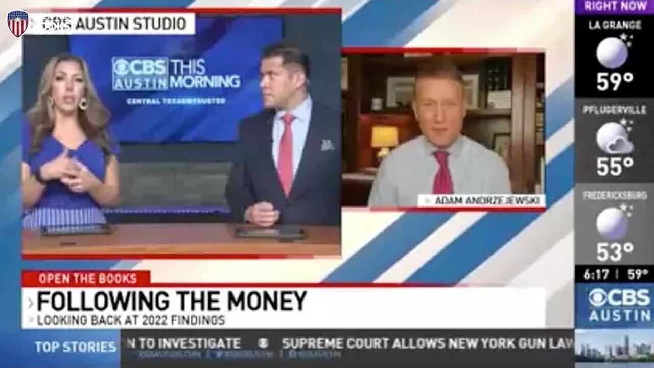 CBS Austin: Recap 2022: OpenTheBooks Oversight Austin, Texas