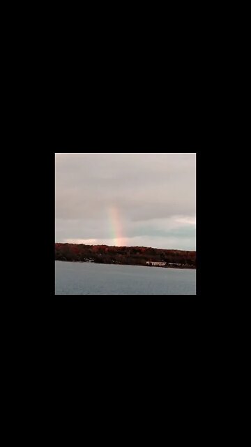 Coincidence event Yeah so ran into a view of this rainbow as I was listening to Davidi Eternal Light