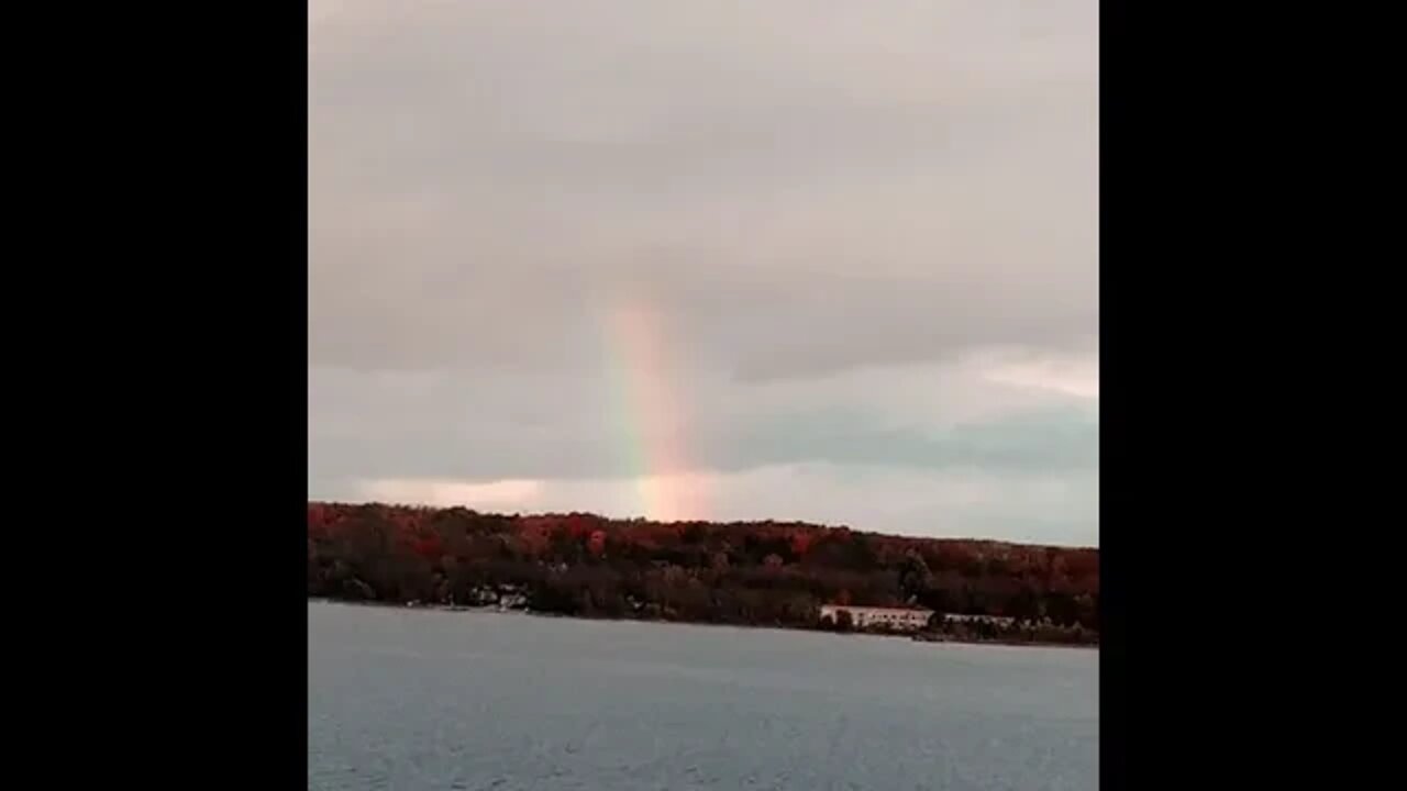 Coincidence event Yeah so ran into a view of this rainbow as I was listening to Davidi Eternal Light