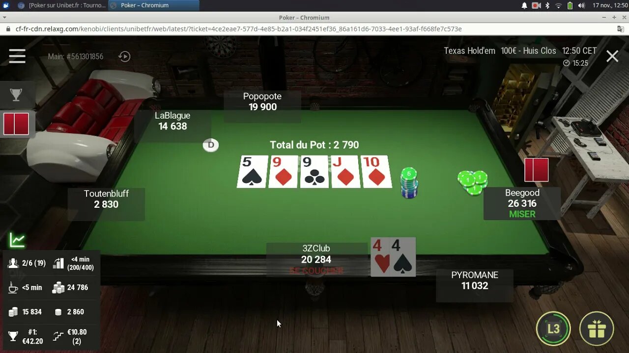 Unibet : Première Place !