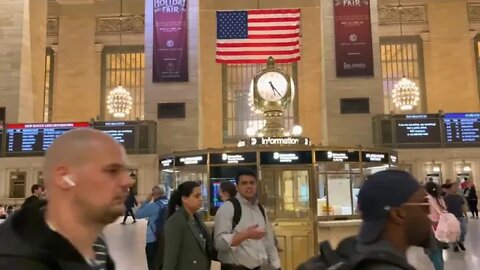 36 # NYC 4k Walk Night Manhattan Grand Central Terminal Walking tour