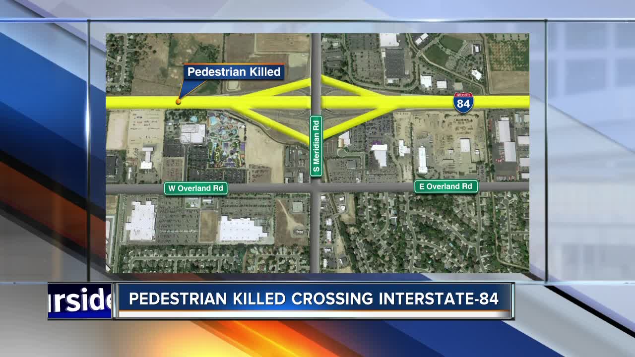 Pedestrian killed crossing interstate