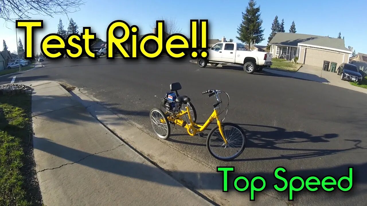 Ridding the Finished Motorized Trike