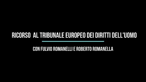 RICORSO CORTE EUROPEA DIRITTI UMANI