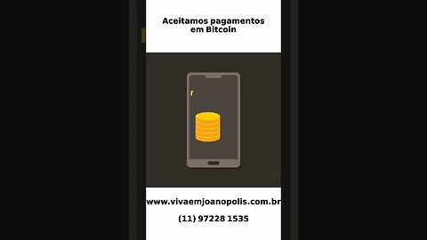 Aceitamos pagamento em Bitcoin #shorts #joanopolis #imoveis