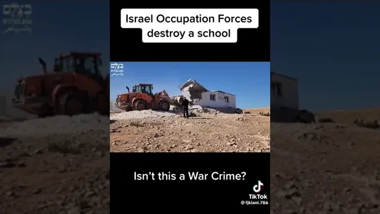 School demolished Masafer Yatta, Palestine