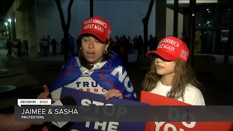 Trump supporters protest in Milwaukee