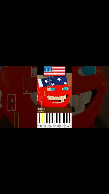 Pizza Tower's Pepperman Different Countries (@musicoscinicos) - Octave Piano Tutorial