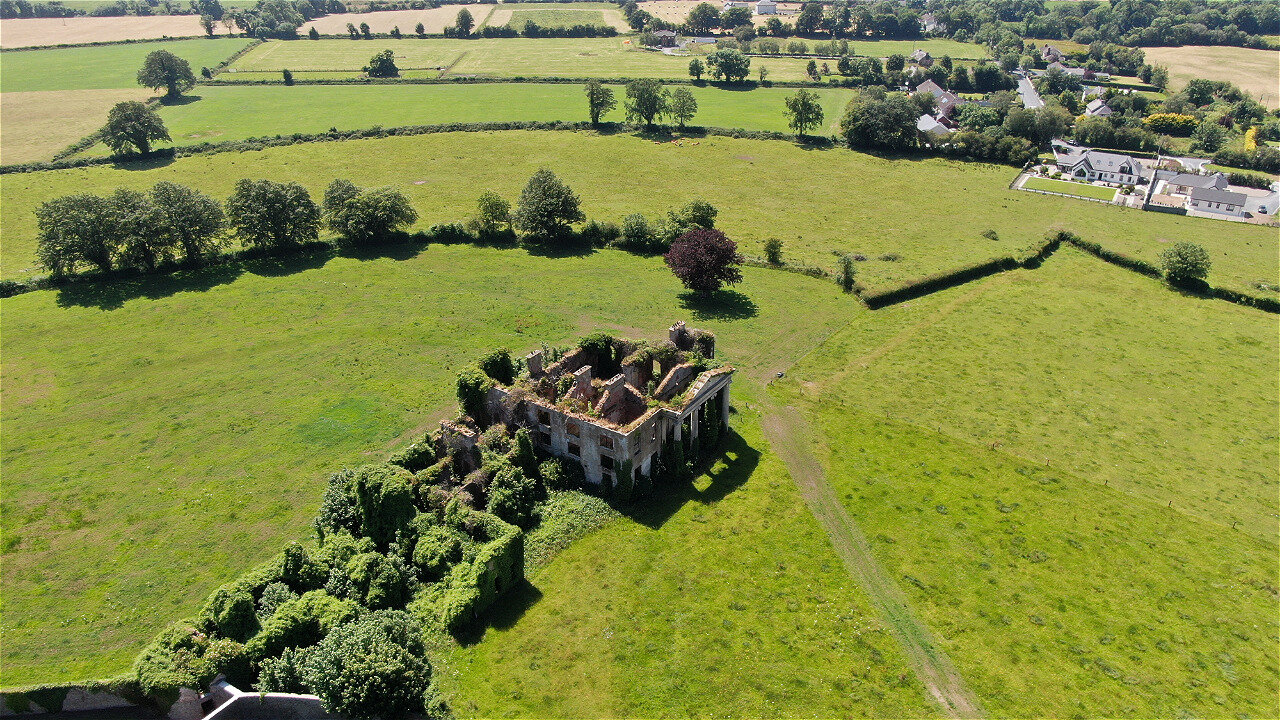 Magnificent ancient home captured from drone in Ireland