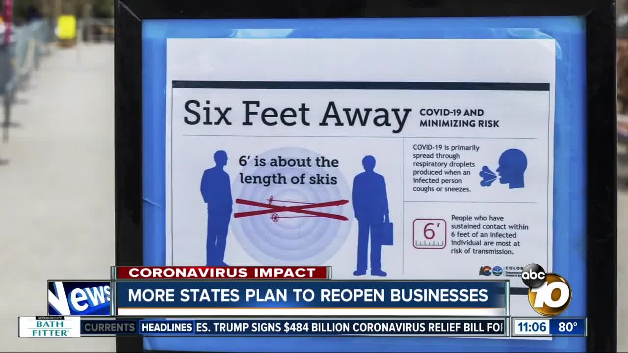 More states plan to reopen businesses