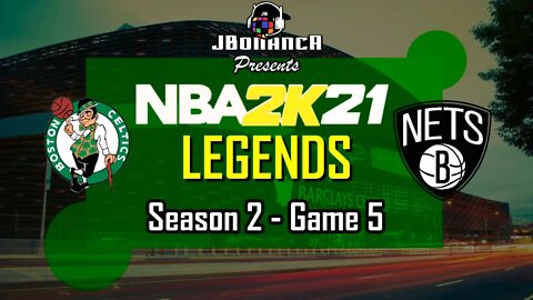 Luka vs Porzingis - Celtics vs Nets - Season 2: Game 5 - Legends MyLeague #NBA2K