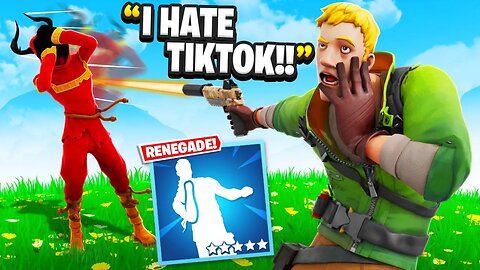 I Trolled Him With NEW Renegade Emote.. (Fortnite)