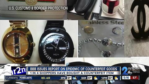 BBB warns of "epidemic" of counterfeit goods