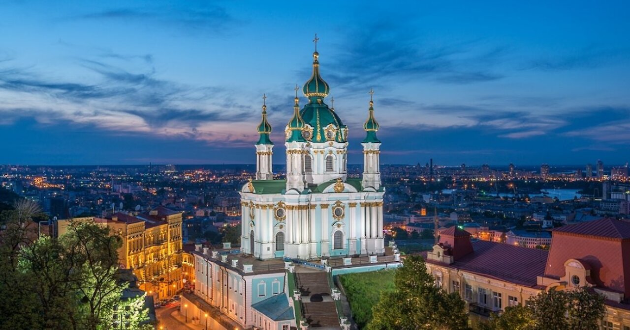 Kyiv by Drone 2020 | St. Andrew's Church | St. Andrew's Descent