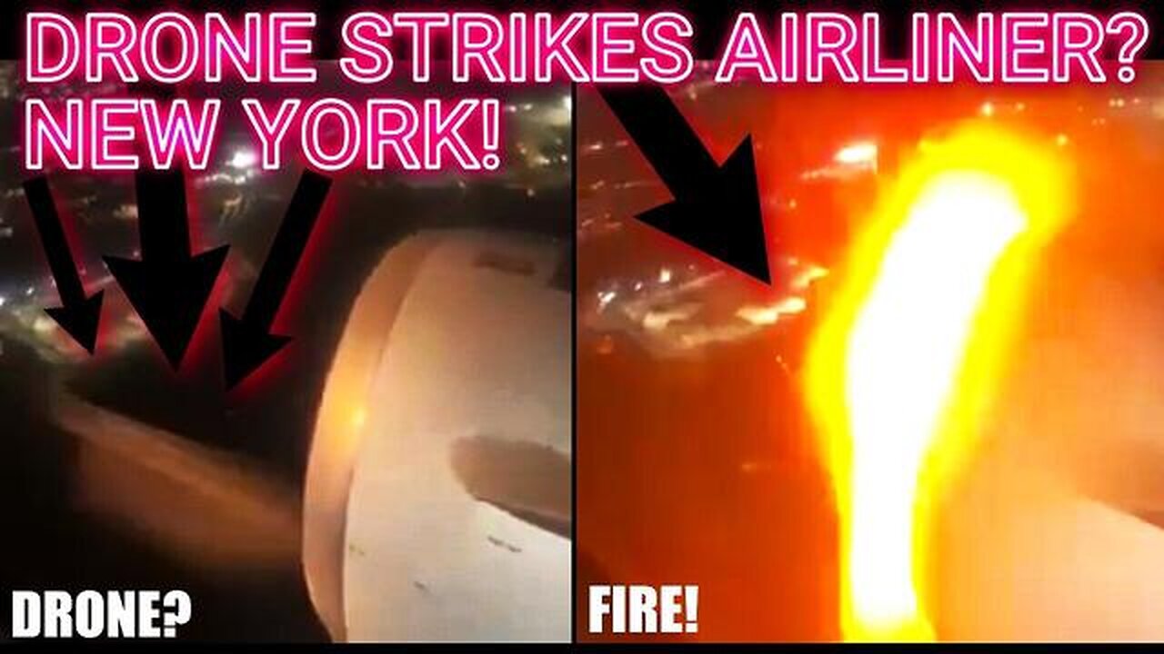 FAA COVER UP! 🤯 DRONE Strikes An AIRLINER Over New York CITY leaving LaGuardia!