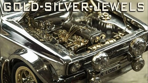 Model Car Made Of Gold, Silver & Jewels Worth Over $100,000!