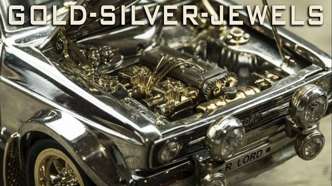 Model Car Made Of Gold, Silver & Jewels Worth Over $100,000!
