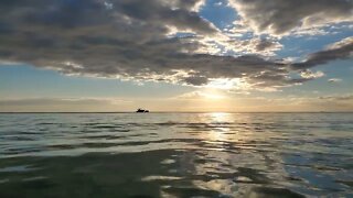 Thailand Pastime, Banana Boat at Sunset