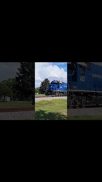 Florida East Coast Railway FEC-105 returning solo at Daytona Beach Golf Club Aug. 27 2023 #fec105