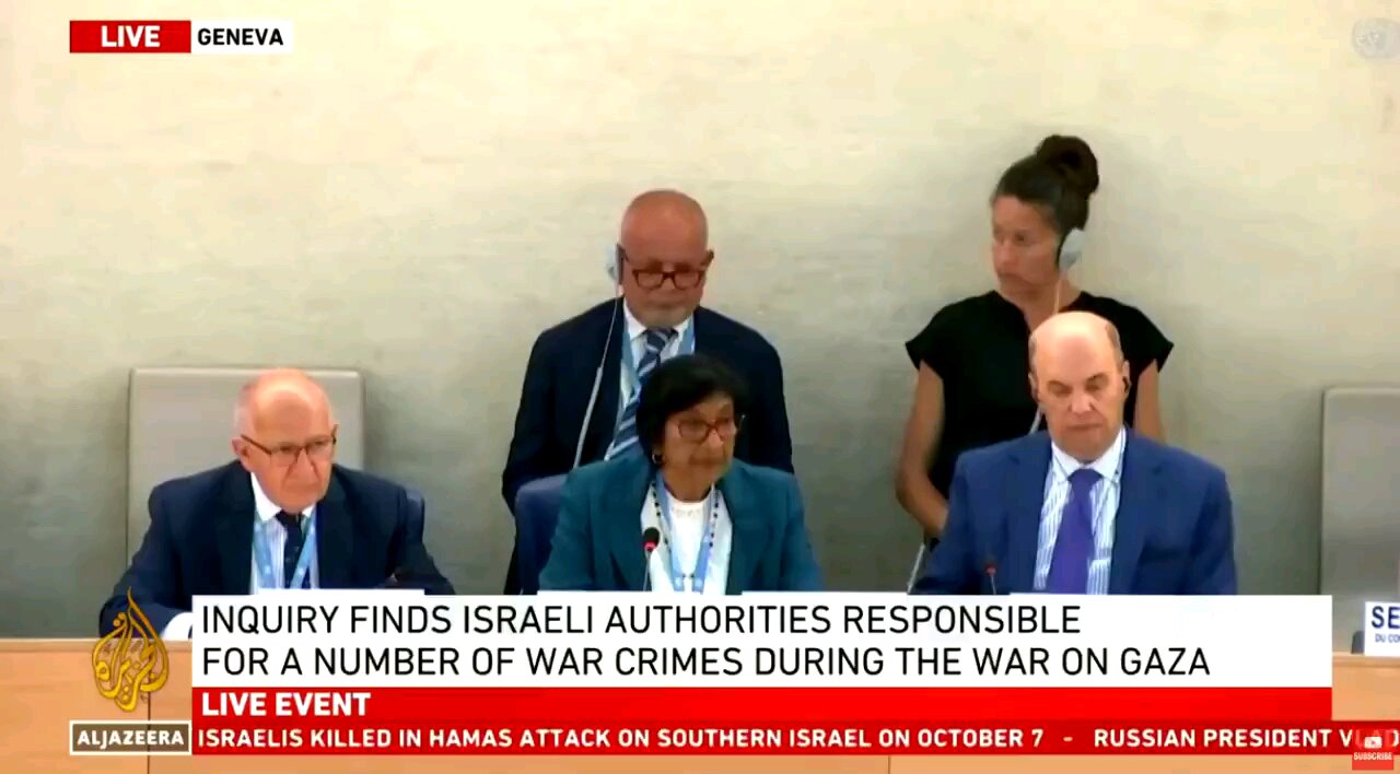 BREAKING: ISRAEL IS GUILTY OF WAR CRIMES