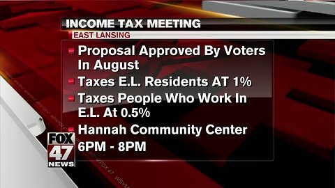 Income tax information meeting