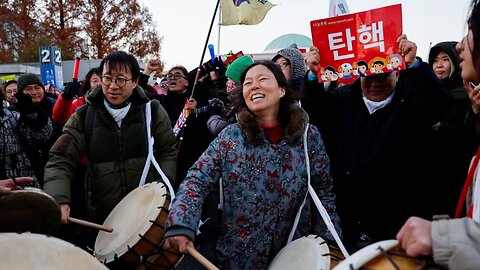 Protesters celebrate as South Korea's parliament passes impeachment motion against President Yoon