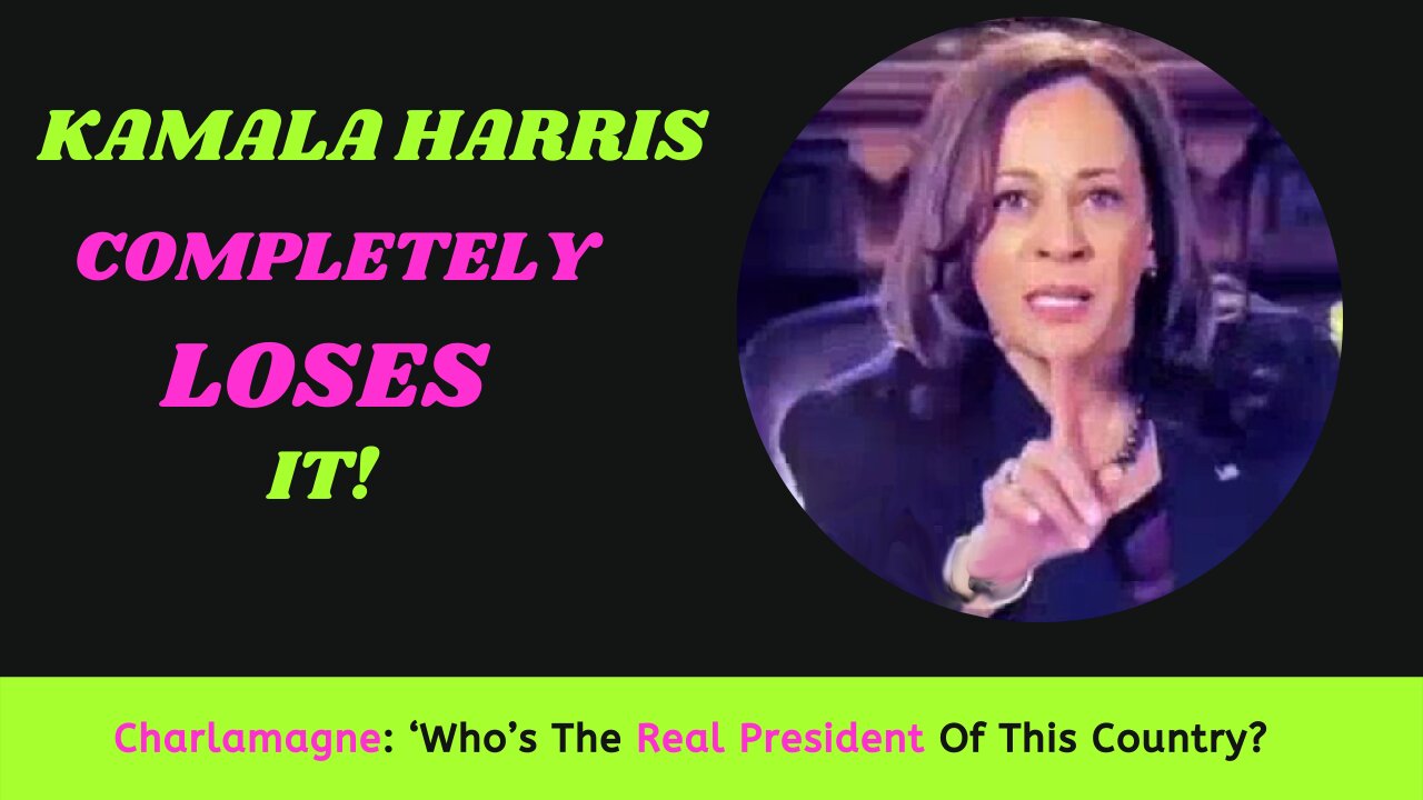 Kamala Harris SNAPS When Asked: 'Who's the Real President?'