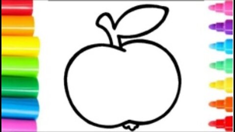 Drawing a APPLE for Picture