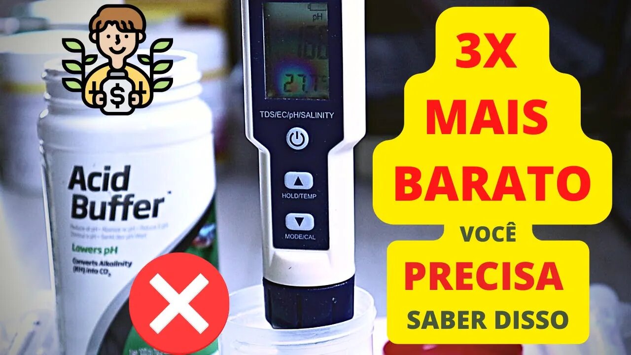 🔴 Mais Barato Que Acid Buffer da Seachem - Para Água Alcalina Com Kh / Dureza em Carbonatos Altos