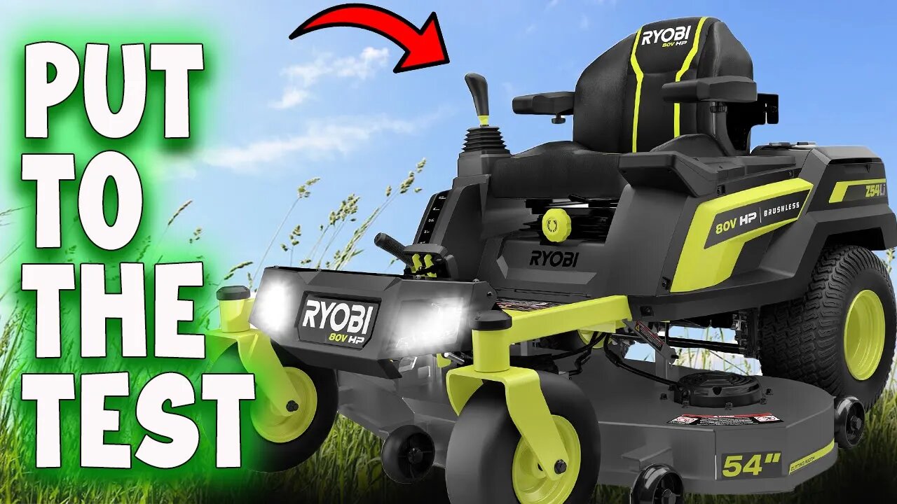 Ryobi 80v Zero Turn Mower with Joy Stick put to the test