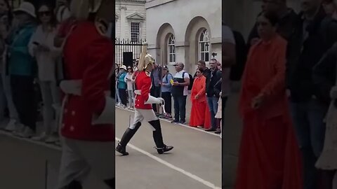 Get back behind the white line #horseguardsparade