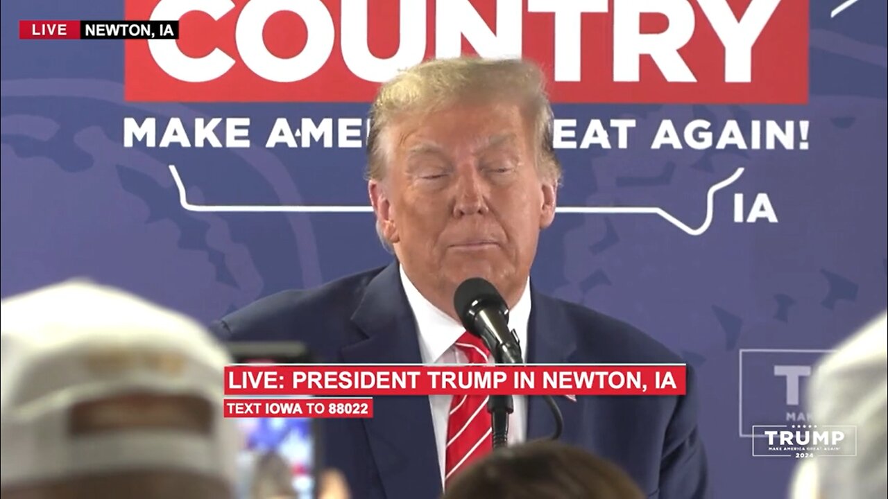 President Trump in Newton, IA Jan 7