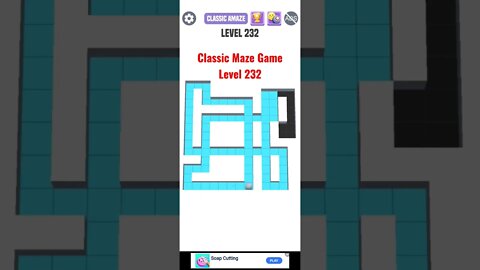 Classic Maze Game Level 232. #shorts