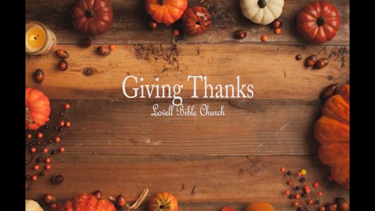 Giving Thanks