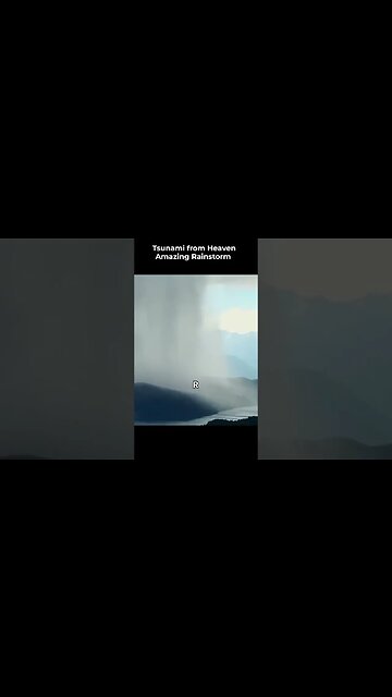 Tsunami from heaven amazing rainstorm #shortvideo #shorts